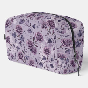 Dusty Lavender Rose Moody Dreamy Hues Floral Dopp Kit