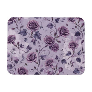 Dusty Lavender Rose Moody Dreamy Hues Floral  Magnet
