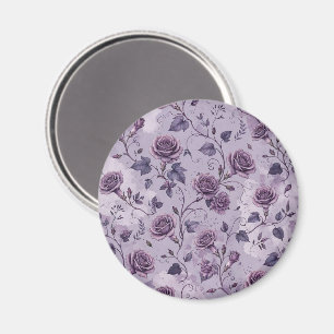 Dusty Lavender Rose Moody Dreamy Hues Floral Magnet