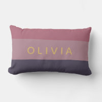 Dusty Mauve Colour Block Custom Monogram Name