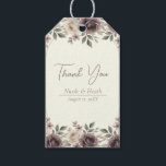 Dusty Mauve & Ivory Bloom Botanical Wedding Gift Tags<br><div class="desc">Dusty Mauve & Ivory Bloom Botanical Wedding Favour tags</div>