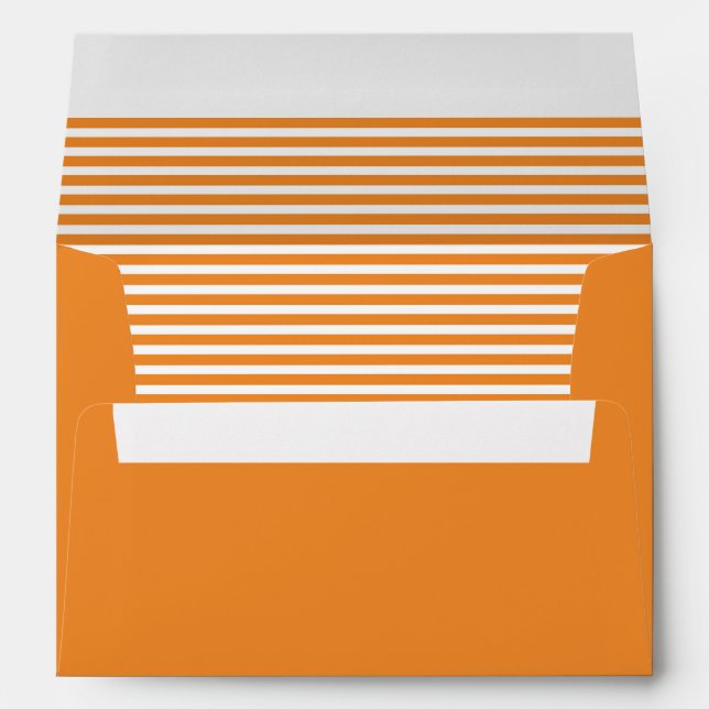 Dusty Orange and White Striped Envelopes (Back (Bottom))