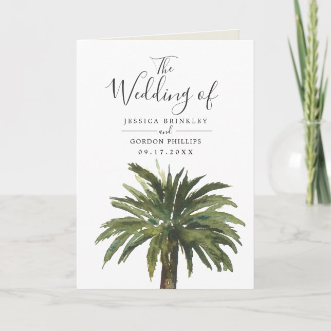 Dusty Palms | Folded Program Programme (Front)