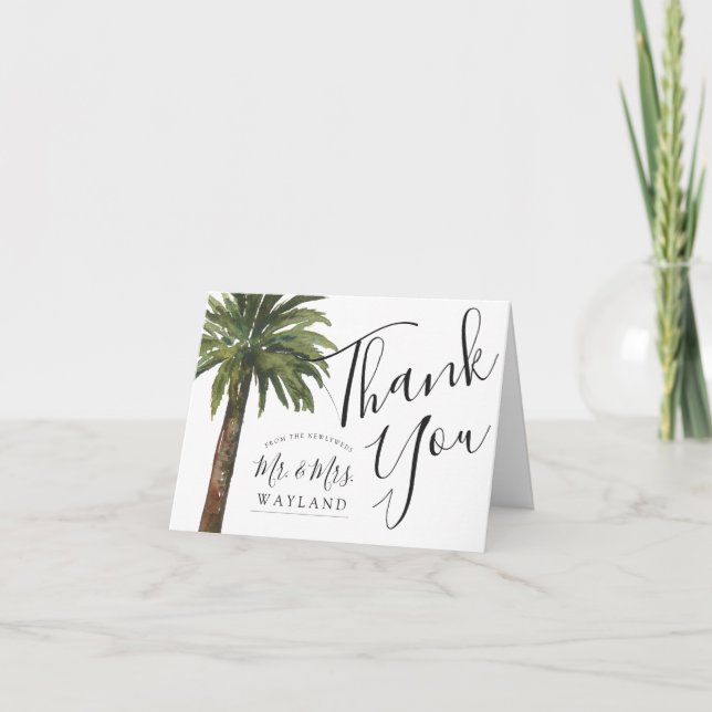 Dusty Palms | THANK YOU Card (Front)