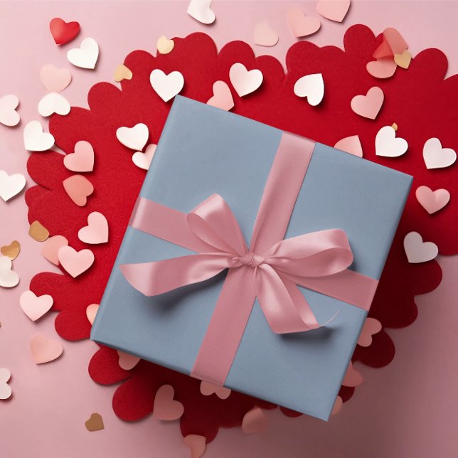 Dusty Periwinkle Blue Wrapping Paper Roll (Creator Uploaded)