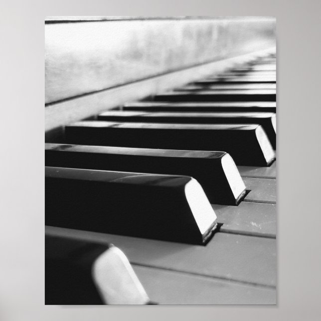 Dusty Piano Keys Poster (Front)