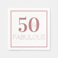 Dusty Pink 50 and Fabulous Birthday Party