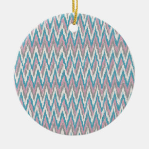 Dusty Pink and Blue  iKat Ceramic Tree Decoration