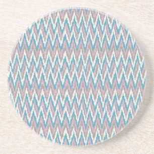 Dusty Pink and Blue iKat Coaster