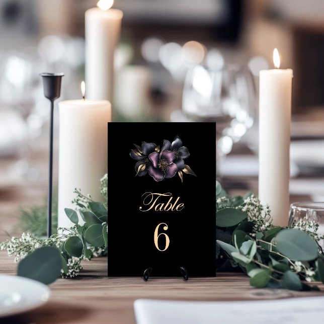 Dusty Pink and Grey Floral Wedding Table Number (Creator Uploaded)