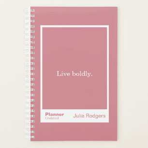 Dusty Pink Block Quote Small Planner