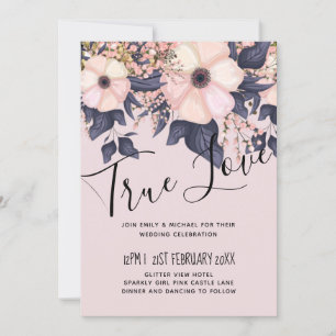 Dusty Pink Blue Floral Wedding Budget