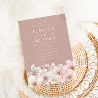 Dusty Pink, Blush Flowers Pure Elegance Wedding