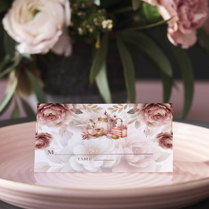 Dusty Pink Bridal Tea Place Card