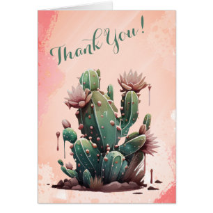 Dusty Pink Cactus Blooms