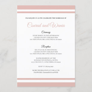 Dusty Pink Champagne Toast Save the Date Invitation