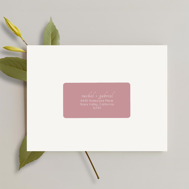 Dusty Pink | Chic Simple Return Address Label (Creator Uploaded)