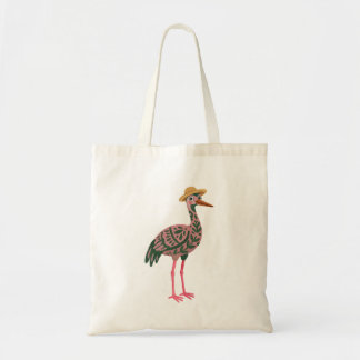 Dusty Pink Crane Sun Bonnet Tote Bag