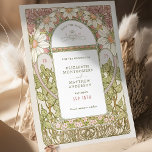 Dusty Pink Daisies Save Date Art Nouveau Mucha Invitation<br><div class="desc">Art Nouveau Vintage Daisy Save the Date wedding cards by Alphonse Mucha in a floral, romantic, and whimsical design. Victorian flourishes complement classic art deco fonts. Please enter your custom information, and you're done. If you wish to change the design further, click the blue "Customise It" button. Thank you so...</div>