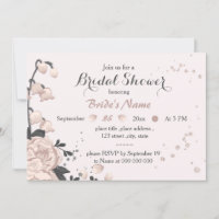 dusty pink dark grey flowers amazing bridal shower