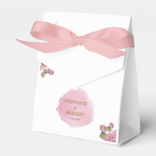 Dusty Pink Floral Elegant Modern Romance Wedding Favour Box