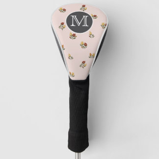 Dusty Pink Floral Golf Head Cover
