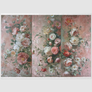 Dusty Pink Florals For Breadboard Design Tissue Paper