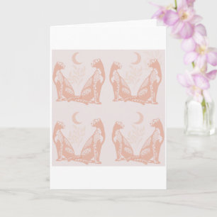 Dusty Pink Greeting Card. Card