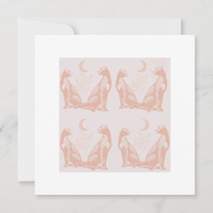 Dusty Pink Greeting Card. Card