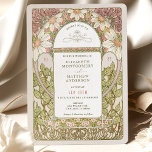Dusty Pink Marguerite Daisy Wedding Art Nouveau In Invitation<br><div class="desc">This Dusty Rose and Daisy Art Nouveau Vintage wedding invitation by Alphonse Mucha is in a floral, romantic, and whimsical design. Victorian flourishes complement classic art deco fonts. Please enter your custom information, and you're done. If you wish to change the design further, click the blue "Customize It" button. Thank...</div>