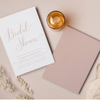 Dusty Pink Minimalist Bridal Shower