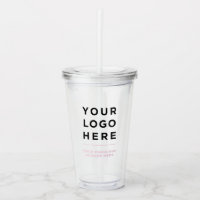 Dusty pink | Personalised Clear Tumbler with Straw