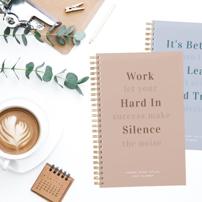 Dusty Pink Quote | Weekly Monthly Monogram Planner (Creator Uploaded)