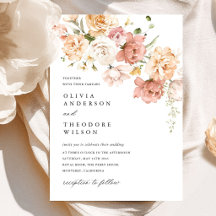 Dusty Pink Rose Floral Wedding