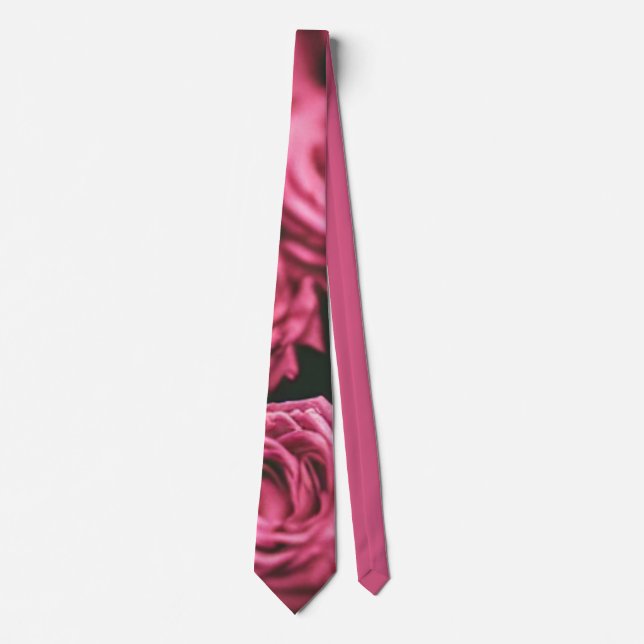 Dusty Pink Rose Neck Tie (Front)