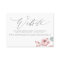Dusty Pink Rose Wedding Website Card