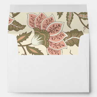 Dusty Pink Sage Green Vintage Catholic Wedding Envelope
