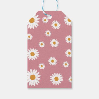 Dusty Pink Simple Daisy Gift Tag