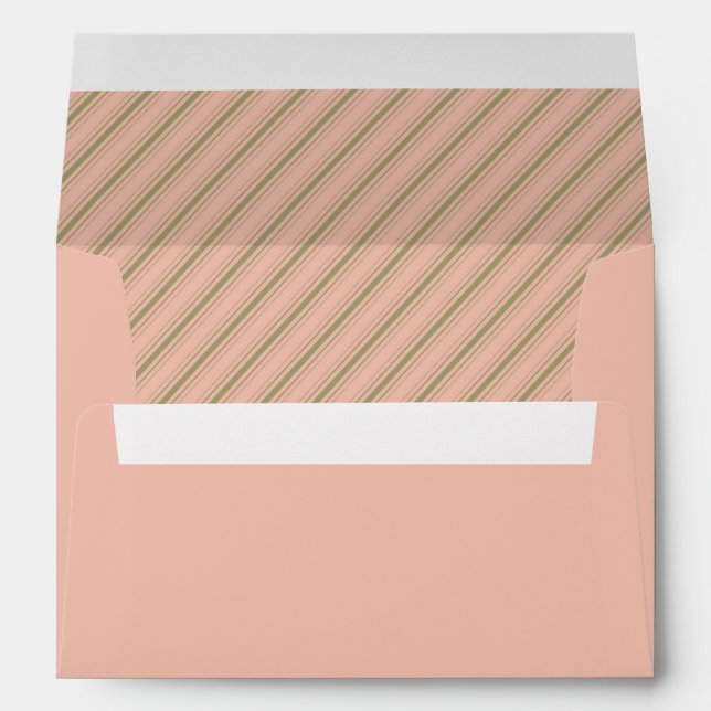 Dusty Pink Stripes Envelopes (Back (Bottom))
