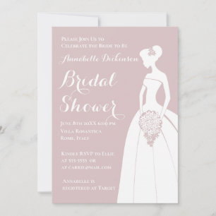 Dusty Pink Theme Invitation