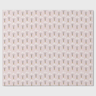 Dusty Pink Tulip Wrapping Paper