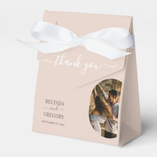 Dusty Pink We Do Minimalist Photo Wedding Favour Box