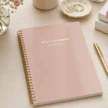Dusty Pink Weekly Monthly Non Dated Planner
