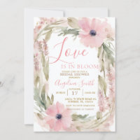 DUSTY PINK Wild flower Bridal Shower 
