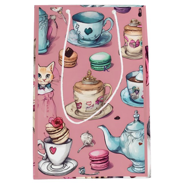 Dusty Pink Wonderland, Original Design  Medium Gift Bag (Front)