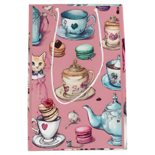 Dusty Pink Wonderland Style Medium Gift Bag