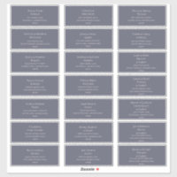 Dusty Purple and Beige Font Guest Address Labels