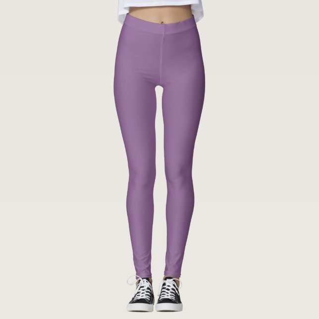 Dusty Purple Boho Leggings (Front)