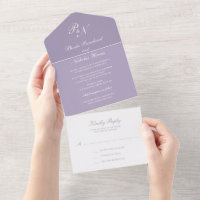 Dusty Purple Classic Elegant Wedding