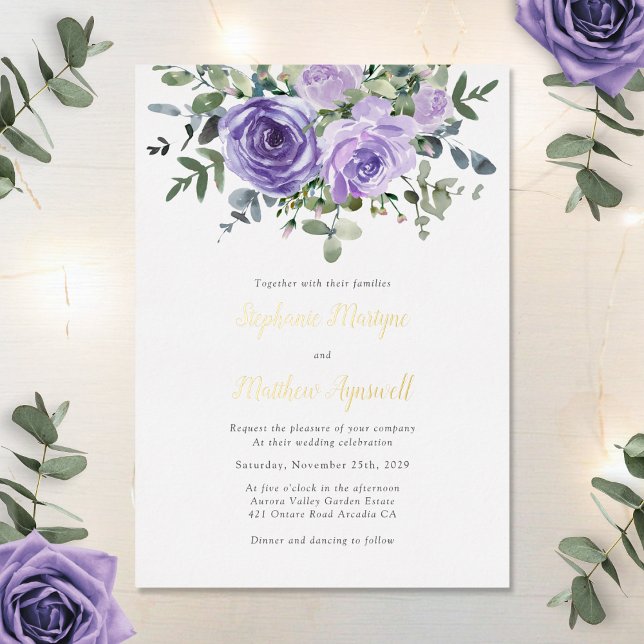 Dusty Purple Eucalyptus Botanical Wedding (Creator Uploaded)